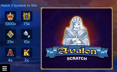 Avalon Scratch Kaparós Sorsjegy Microgaming