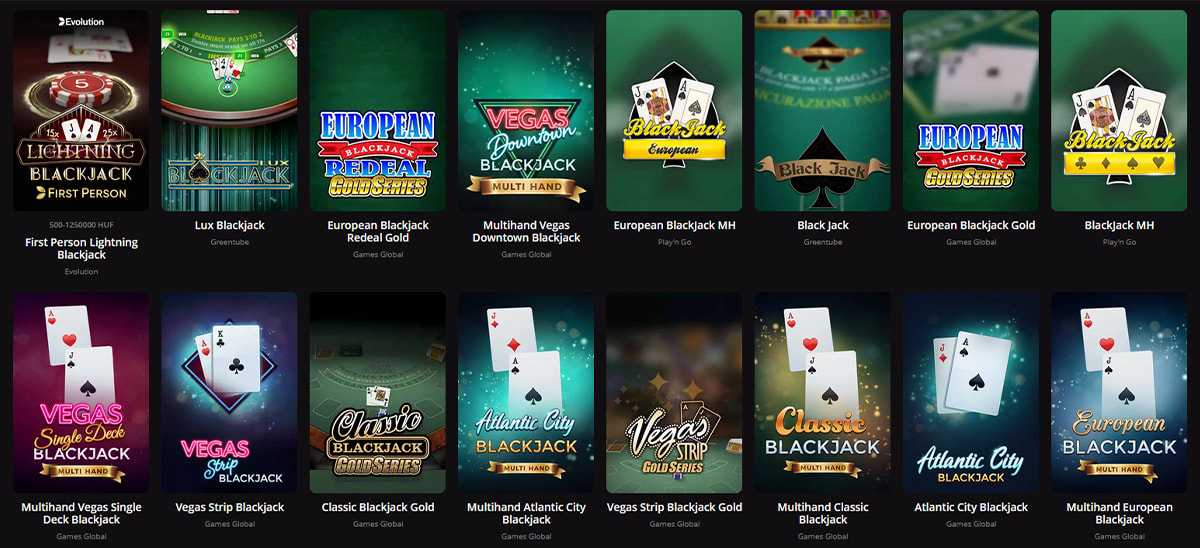 A LV BET Rulett, Blackjack & Más Asztali Játékai