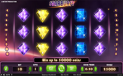 A Starburst Nyerőgépes Játék a 32Red HU Online Kaszinóban