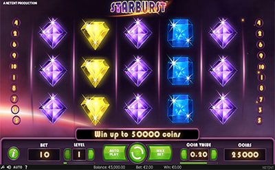 A Starburst Nyerőgépes Játék a Rabona HU Online Kaszinóban