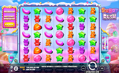 A Sugar Rush Nyerőgépes Játék a Midas Luck Online Kaszinóban